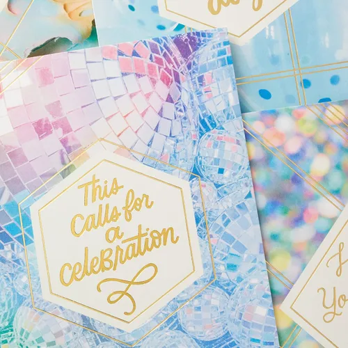 Miniatura 5 de Hallmark - Juego de tarjetas de cumpleaños, fiesta de disco (16 tarjetas con sobres)
