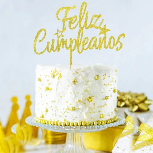 Miniatura 5 de Feliz Cumpleaños - Decoración de pastel de Feliz Cumpleaños, decoración de pastel de feliz cumpleaños, suministros de decoración de fiesta temática