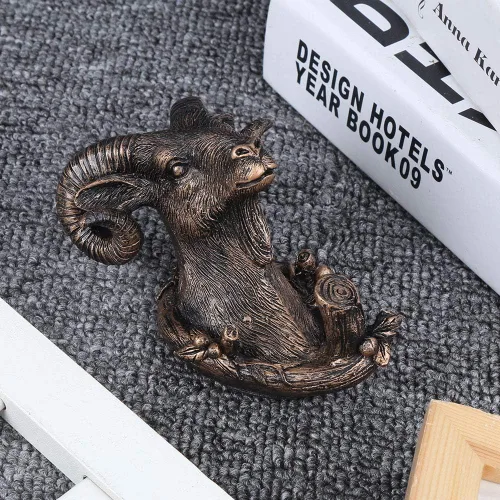 Miniatura 5 de Fydun Lindo caballo retro, con forma de animal para colgar en la pared, para abrigos, sombreros, ropa, cabra, baño, caprichoso, ganchos