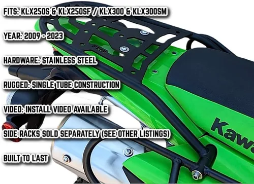 Miniatura 2 de PMRACKS KLX300 KLX300SM KLX250S SF Portaequipajes Trasero para Motocicleta (2009-2023) Portaequipajes Trasero para Equipaje KLX 300 300sm 250s 250sf