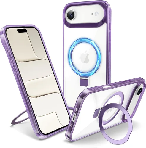 Miniatura 44 de Funda magnética para iPhone Air – [Soporte invisible integrado] [Compatible con MagSafe] [Protección contra caídas de grado militar] Cubierta