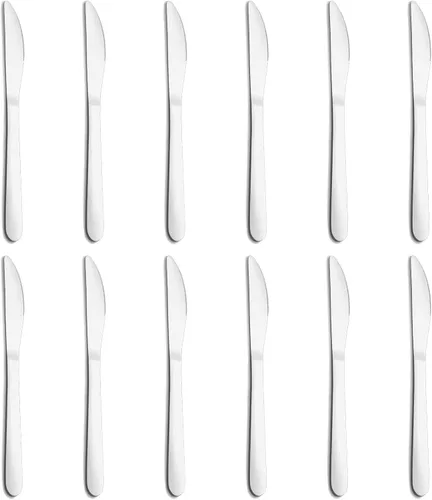 Miniatura 10 de Juego de cuchillos de mantequilla de 36 piezas, cuchillo de mantequilla de 9 pulgadas, juego de cuchillos de cena de acero inoxidable de grado