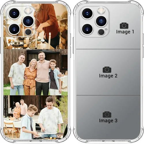 Miniatura 10 de Funda de teléfono con imagen personalizada para iPhone 17/16/15/14/13/12/11 y modelos (Air/Pro/Pro Max/Plus/Mini/XR/XS) - con bolsa de aire