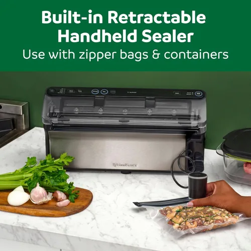 Miniatura 8 de FoodSaver Elite All-in-One Liquid+™ Sellador al Vacío Todo en Uno con Bolsas