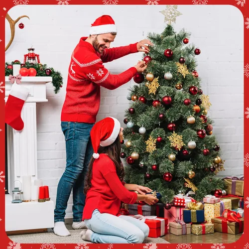 Miniatura 6 de PureGuard Perchas de cuerda para adornos de Navidad, 200 piezas de ganchos de cuerda para adornos de árbol de Navidad, ganchos precortados