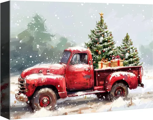 Miniatura 24 de Denozer - Arte de pared de muñeco de nieve de Navidad, impresiones artísticas sobre lienzo para dormitorio, sala de estar, decoración de pared