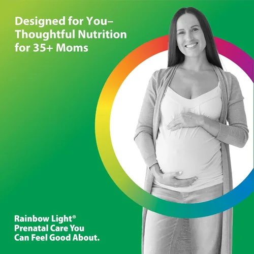 Miniatura 3 de Rainbow Light 35+ Mom & Baby + Multivitamínico 60 cápsulas Nutrición prenatal y posnatal Nutrientes alimentarios reales, superalimentos