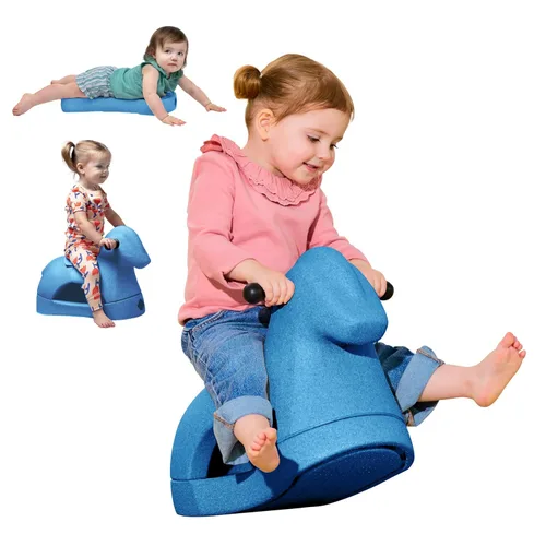 Miniatura 9 de Nuby Rock 'N Ride Caballo Mecedor para Niños - Juguete para Montar, Mecerse y Deslizarse para Juego Interior y Exterior - Juguete de Desarrollo