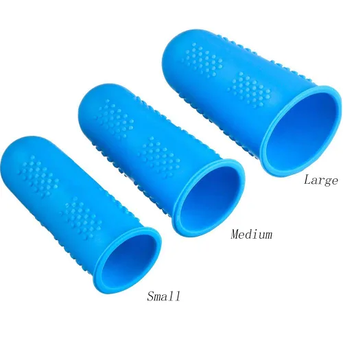 Miniatura 5 de 30 tapas de silicona para pistola de pegamento caliente, 5 colores protectores de dedos