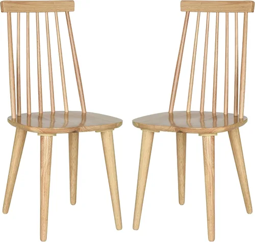 Miniatura 7 de Safavieh American Homes Collection Burris Country Farmhouse - Silla auxiliar con husillo negro Natural