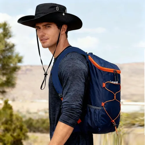 Miniatura 8 de Levayhill 16L Mochila ligera plegable para senderismo, mochila de día pequeña y plegable para viajes, bolsa de gimnasio ultraligera y resistente al