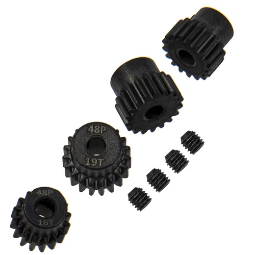 Miniatura 6 de ShareGoo - Juego de engranajes de piñón 48P 16T 17T 18T 19T 0.125 in RC Motor Gear Compatible con Traxxas Redcat Tamiya Losi Arrma Axial SCX10 1/10
