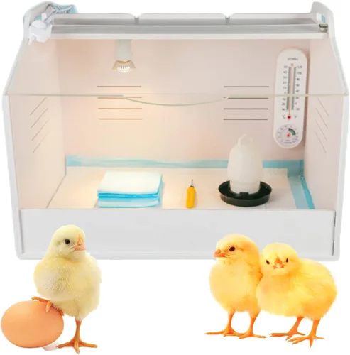 Caja de incubadora inteligente y cálida, calentador para pollos, loros, patitos, cachorros, gatos, serpientes, lagartos (básico S/18.9 x 11.8 x 12.6