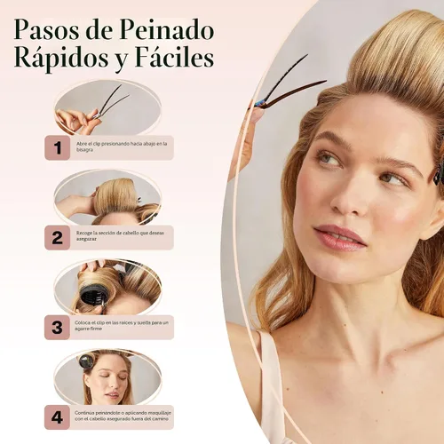 Miniatura 7 de Kitsch Pinzas de cocodrilo profesionales para peinar el cabello, clips de aluminio de 3.5 pulgadas para aplicaciones de salón y maquillaje, ligeros