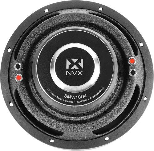Miniatura 8 de NVX SMW10D4 700W Peak (350W RMS) Subwoofer dual de 4 ohmios de montaje superficial Serie S de 10 pulgadas