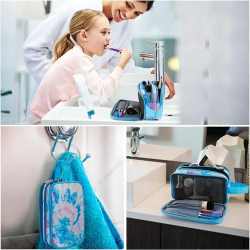Miniatura 6 de Neceser infantil para niñas y niños, Azul Tie dye