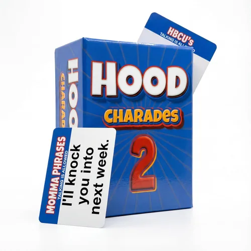Miniatura 8 de Juegos de Cartas de Charadas del Barrio de Black Owned para Personas ¡Es Una Cosa! Trivia Nocturna Urbana para Adultos pero Cultural. Si Te Encanta