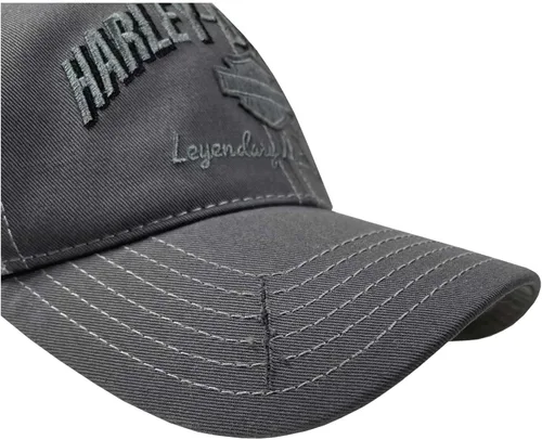 Miniatura 3 de Harley-Davidson Gorra de béisbol para hombre, H-D Bar & Shield Mesh Hat wDistrssed Bill Negro, Negro