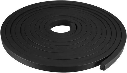 Miniatura 7 de uxcell Tira de sello de goma rectangular maciza, 0.197 in de ancho, 0.118 in de grosor, 3.3 ft de largo, color negro