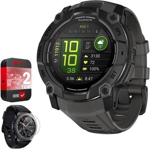Miniatura 9 de Garmin Instinct - Reloj inteligente GPS para exteriores de 3 a 1.772 in, AMOLED, color negro con banda negra, paquete 010-02936-00 con 2 años