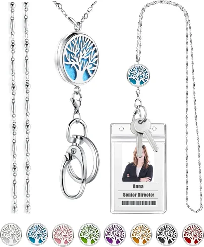 SAM & LORI Retractable Lanyards for Id Badges Keys Women Cute Employee Teacher Appreciation Gifts Badge Holder Reel Lanyard