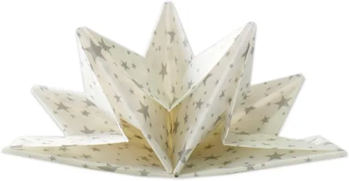Miniatura 9 de Servilletas de cena de origami en forma de estrella en color negro (desechables), paquete de 12, 23 x 15 pulgadas, papel de 3 capas, nombre