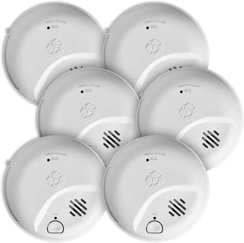 Miniatura 9 de First Alert Alarma combinada de humo y monóxido de carbono, detector cableado de interconexión con batería de respaldo, SMICO100-AC, Paquete de 1