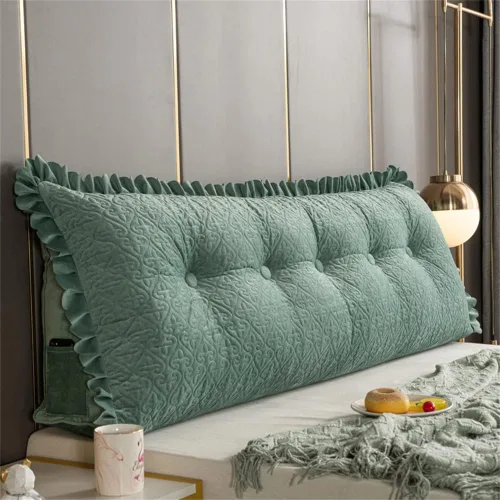 Miniatura 9 de Almohada grande de cuña de lectura, cojín para cabecero de cama, cojín para cama individual, matrimonial, Queen, King, litera, azul, 59 pulgadas