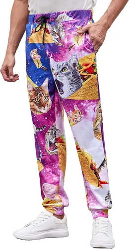 Novedosos pantalones deportivos unisex con gráficos 3D de novedad, pantalones deportivos holgados y frescos S-XXL
