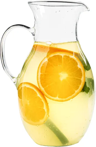 Miniatura 12 de Simax - Jarra pequeña de vidrio de borosilicato de 16 onzas con asa - Jarra Montessori para niños con boquilla para jugo de naranja, leche, té