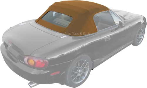 Miniatura 2 de Sierra Auto Tops Convertible Top Reemplazo para Mazda Miata MX5 1990-2005, vinilo Cabrio, marrón Beige Bronceado