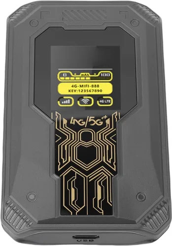 Miniatura 3 de Estink Hotspot WiFi móvil 4G con visualización de tiempo, enrutador portátil con ranura para tarjeta SIM 300Mbps conectividad inalámbrica