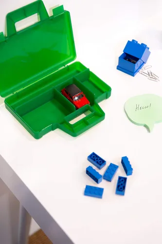 Miniatura 6 de Room Copenhagen, Lego 40870001 - Caja de clasificación para llevar - Estuche de viaje con divisores organizadores, color rojo