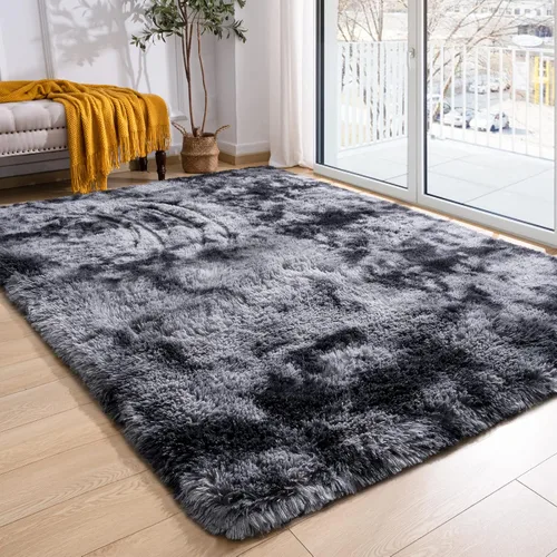 Miniatura 52 de Alfombra de área Softlife para sala de estar, alfombra lanuda mullida y esponjosa de 6 x 9 pies en color azul para dormitorio de niñas y niños, Azul