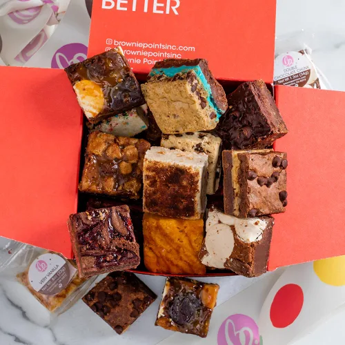 Miniatura 13 de Brownie Points Brownies para bebé, 75 ingredientes envueltos individualmente, ingredientes finos y frescos, caja de regalo y cestas de regalo