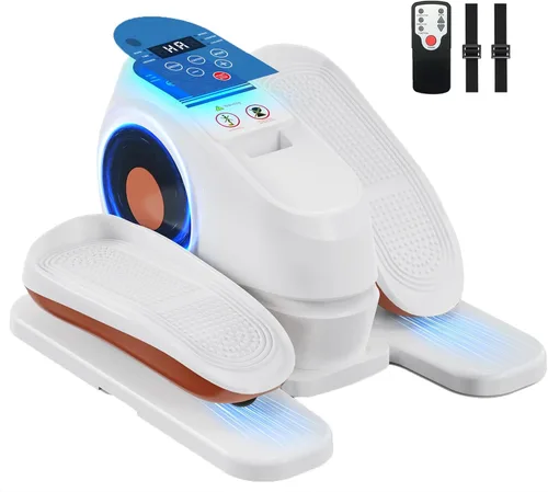Under Desk Elliptical Machine with Remote Control, 16 Adjustable Speed Electric Ellipse Leg Exerciser Pro As Seen On TV for Senior, Portable Quiet