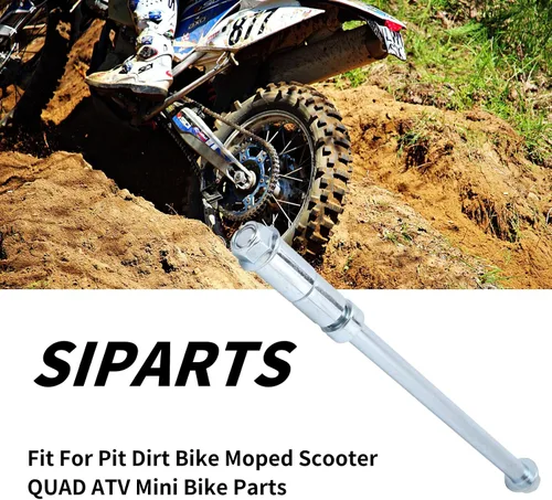 Miniatura 3 de M12 8.071 in eje delantero trasero con buje 0.197 in 0.787 in 1.181 in apto para motocicleta Pit Dirt Bike ciclomotor, scooter Quad ATV Mini Bike
