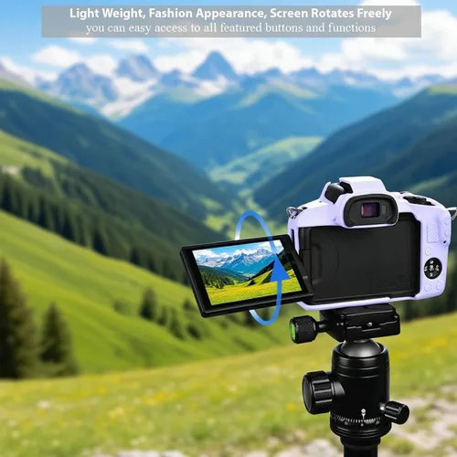 Miniatura 6 de Funda para cámara Canon EOS R50, funda protectora de silicona suave, antiarañazos, funda ajustada delgada con accesorios de protector de pantalla