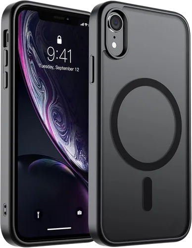 Miniatura 53 de SUPFINE Funda magnética para iPhone 11 Pro Max (compatible con MagSafe) (protección contra caídas de grado militar), delgada, translúcida mate, a