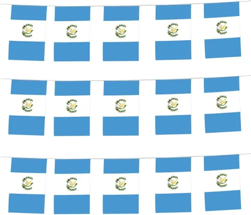Miniatura 24 de Bandera de Colombia, bandera colombiana, pequeña cadena de banderas de Colombia, mini banderas colombianas, utilizada para fiestas, escuela, eventos