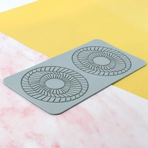 Miniatura 5 de TUKE Moldes de encaje para decoración de pasteles, moldes de silicona de hojas 3D para hornear moldes de gomitas, moldes de fondant de arcilla