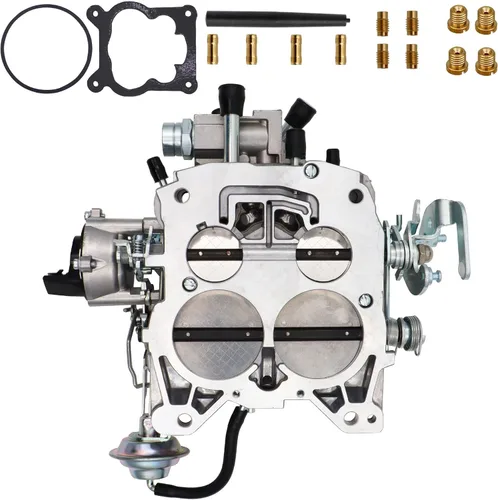 Miniatura 7 de Carburador de 4 barriles para Rochester Quadrajet 1904R 1906R 4MV Carb con estrangulador eléctrico para Chevy 305-350c.i 1980-1989 Motor