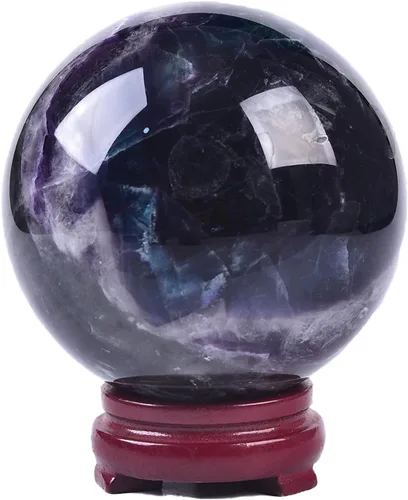 Miniatura 53 de JIC Gem Esfera de cristal de cuarzo Pietersite, bola de cristal decorativa azules y marrones dorados para meditación, decoraciones de mesa