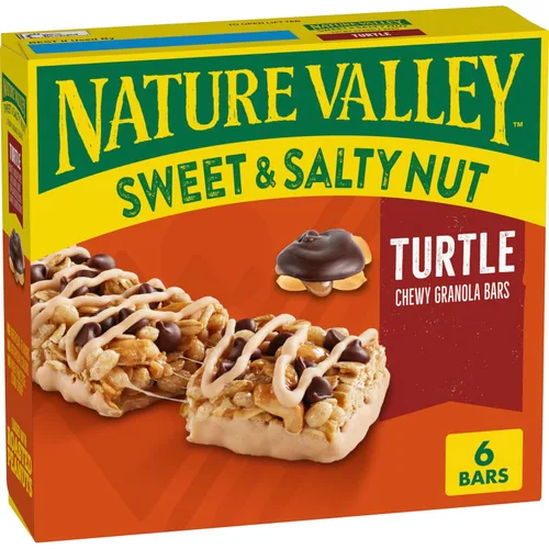 Miniatura 8 de Nature Valley Barras de granola de nueces dulces y saladas, chocolate oscuro cacahuate almendra, 6 barras, 7.2 oz
