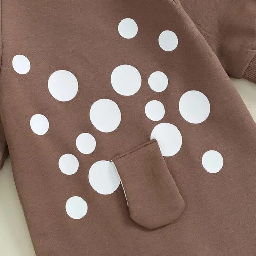 Miniatura 5 de Scloutarry Mameluco de manga larga con cuello redondo para bebé y niña, ropa de Navidad para bebé