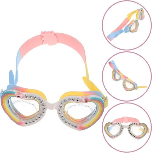 Miniatura 8 de Hemobllo Swim Goggles with Heart-shaped Frame Comfortable Anti-leak Eye Protector for Lightweight Flexible Strap and Fog Resistant Pool Glasses for