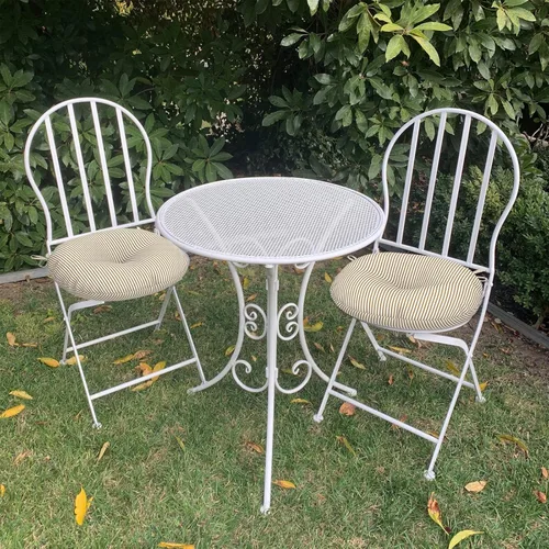 Miniatura 2 de LVTXIII Juego de 2 cojines para sillas de bistro para exteriores, 15 x 15 x 4 pulgadas, cojines de asiento redondos para sillas de patio, para todo