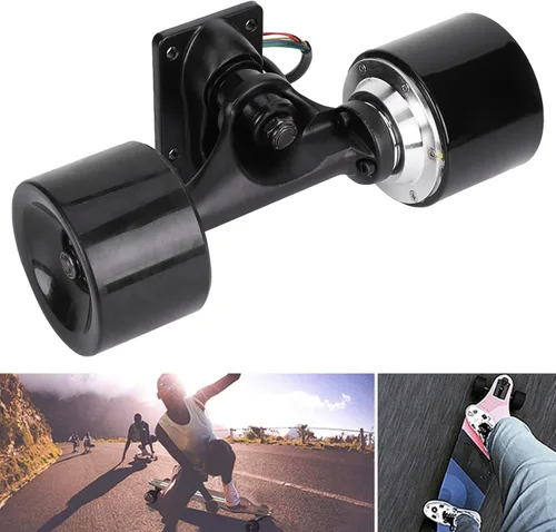 Miniatura 7 de Monopatín con motor de buje de 2.835 in, monopatín eléctrico de 350 W, motor de cubo sin escobillas reversa para pieza de repuesto