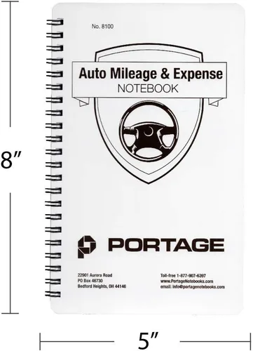 Miniatura 3 de Cuaderno de millas y gastos automáticos – Registro de kilometraje del vehículo, libro de registro de millas para rastrear más de 400 viajes