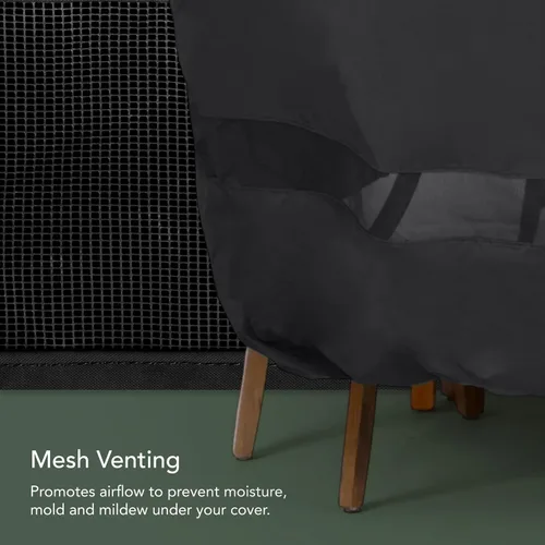 Miniatura 5 de Covermates Juego de funda clásica redonda para mesa de comedor y silla de patio, protección para muebles de exterior para todo tipo de clima, vinilo